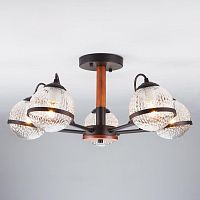потолочная люстра eurosvet livia 70081/5 черный в Липецке