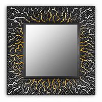 зеркало квадратное черное 99х99 см с декором коралл coral в Липецке