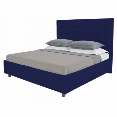 кровать двуспальная 160х200 синяя royal black в Липецке