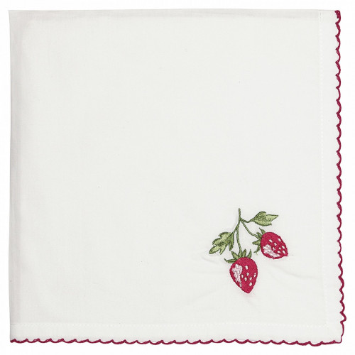 салфетка strawberry red w/embroidery в Липецке