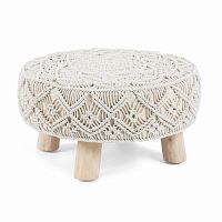 пуф danko footrest манго из дерева белый aa1791j33 от la forma (ex julia grup) в Липецке