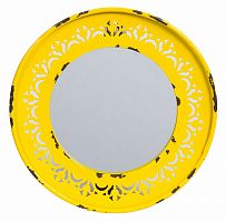 зеркало круглое металлическое желтое fiesta yellow в Липецке