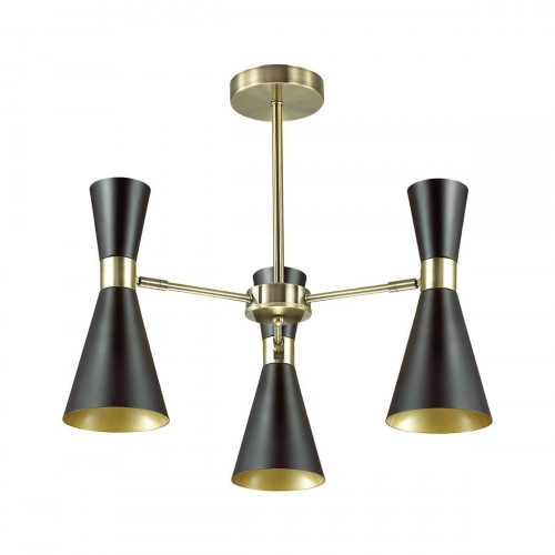 потолочная люстра lumion quinn 3662/3c черная в Липецке