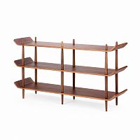 стеллаж bentwood двойной темно-коричневый в Липецке