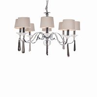 люстра nickel and black crystal 8 плафонов хром в Липецке