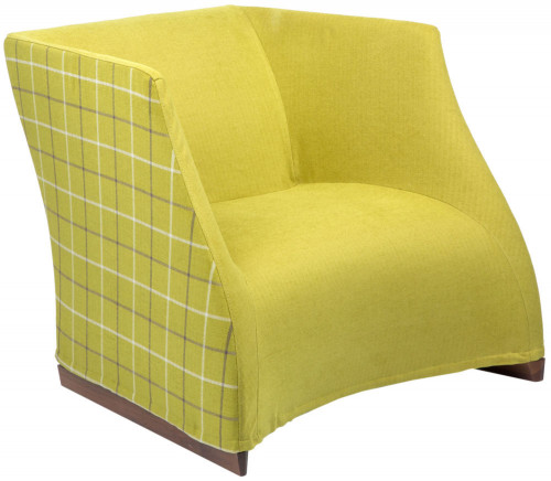 кресло vivienne armchair yellow checkerboard в Липецке