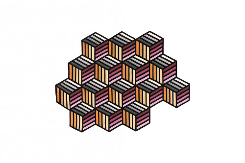 ковер parquet hexagon orange 305x188 от gan в Липецке