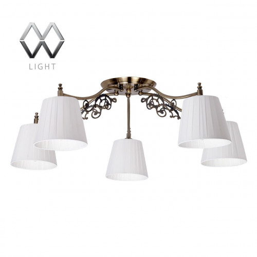 потолочная люстра mw-light моника 372011105 белая в Липецке