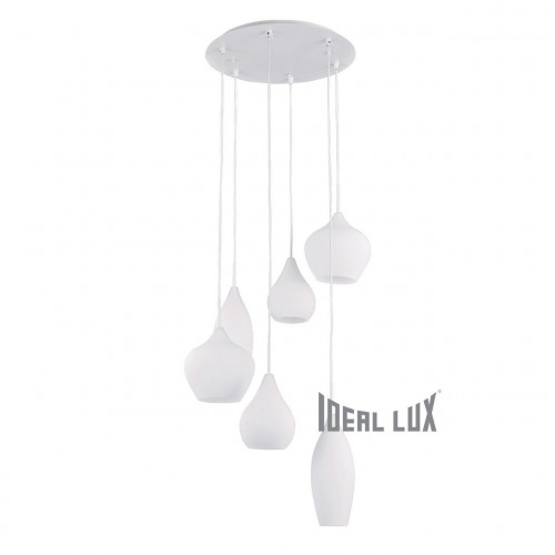 подвесная люстра ideal lux soft sp6 bianco в Липецке