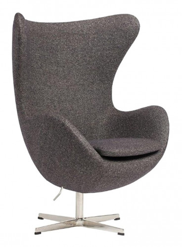 кресло egg chair кашемир серое в Липецке