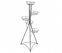 подставка для цветов kolonna 5 чёрный в Липецке