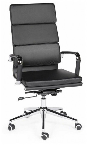 кресло для руководителя norden chairs зуум, обивка: искусственная кожа, цвет: экокожа черная в Липецке