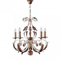 люстра 4962/5_v0580 от mm lampadari коричневая в Липецке