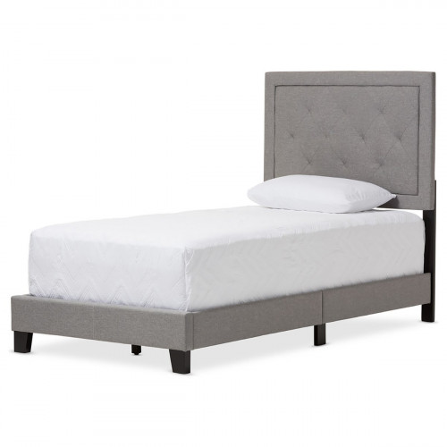 кровать paris linen upholstered gray 120х200 в Липецке