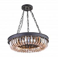 люстра terra black amber d50 черная, стекло янтарного цвета в Липецке