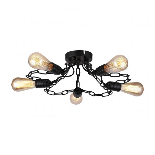 потолочная люстра arte lamp a9344pl-5bk в Липецке