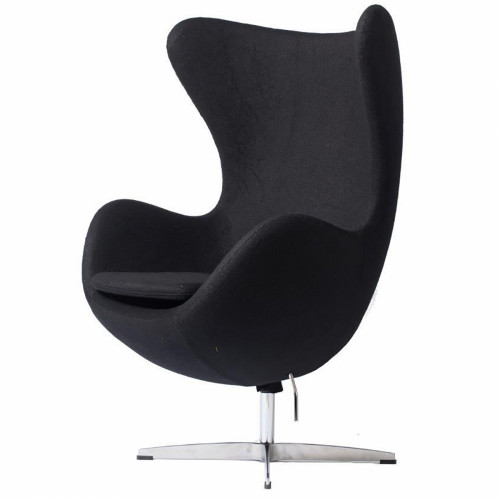 кресло egg chair кашемир черное в Липецке