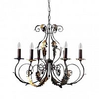 люстра 4962/6_v0580 от mm lampadari коричневая в Липецке