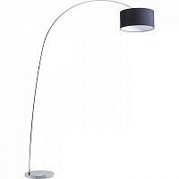торшер gooseneck черный на хромированной ножке в Липецке