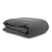 пододеяльник изо льна темно-серого цвета essential 150х200 в Липецке