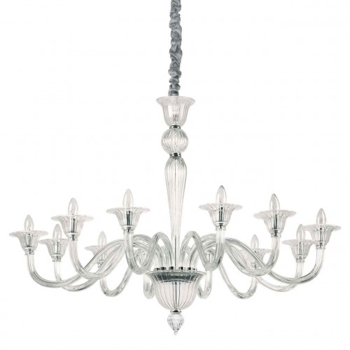 подвесная люстра ideal lux brigitta sp12 trasparente в Липецке