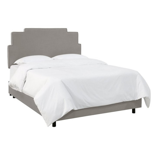 кровать двуспальная 180х200 серая paxton gray linen в Липецке