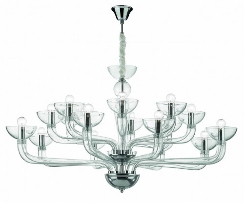подвесная люстра ideal lux casanova sp16 trasparente в Липецке