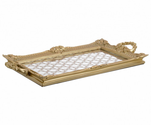 поднос с геометрическим узором золотого цвета в Липецке