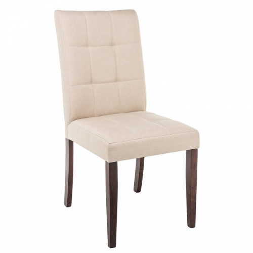 стул деревянный madina dark walnut / fabric cream в Липецке