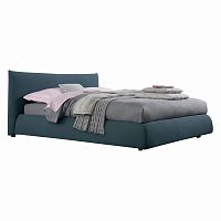 кровать двуспальная 180х200 голубая pillow fit в Липецке