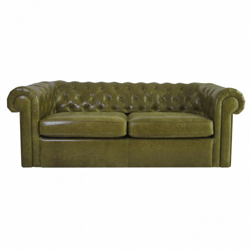 диван chesterfield двухместный прямой оливковый в Липецке