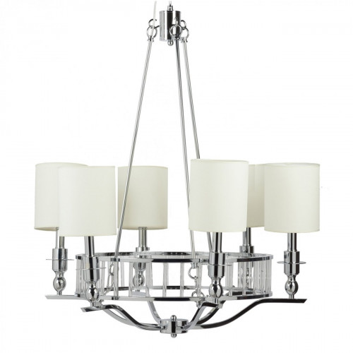 люстра easton light chandelier хром, бежевая в Липецке