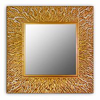 зеркало золотое квадратное 74х74 см с декором коралл coral в Липецке