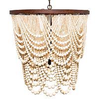 люстра «вандербилт» бусины из древесины нанизанные на нити в Липецке