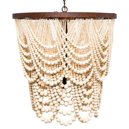 люстра «вандербилт» бусины из древесины нанизанные на нити в Липецке