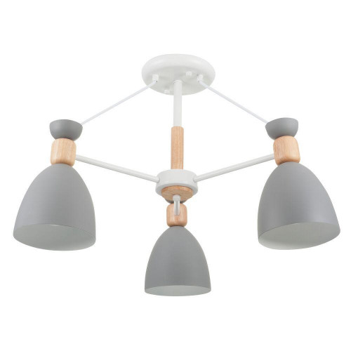 потолочная люстра freya delia fr5033cl-03w серая в Липецке