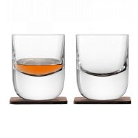 набор из 2 стаканов renfrew whisky с деревянными подставками 270 мл в Липецке