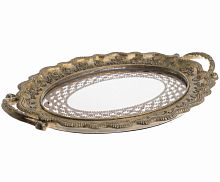 поднос зеркальный золотого цвета в Липецке