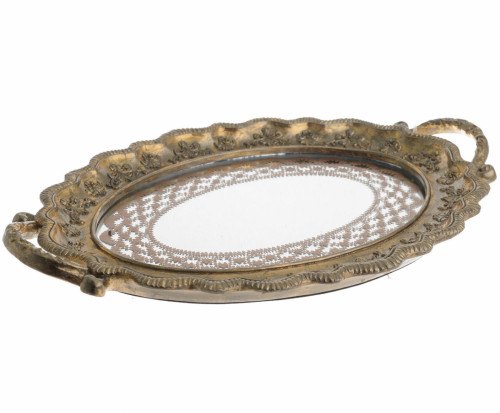 поднос зеркальный золотого цвета в Липецке