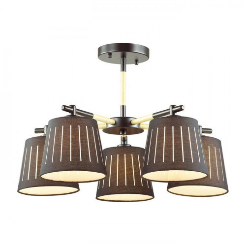 потолочная люстра odeon light nicola 4110/5 черная в Липецке