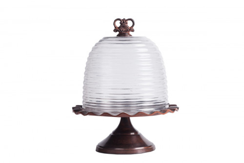 сервировочный поднос с куполом crystal dome dark grande в Липецке