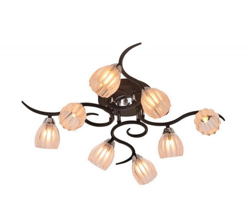 потолочная люстра idlamp raymond 213/8pf-blackchrome в Липецке