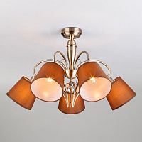 потолочная люстра eurosvet lilly 60074/5 античная бронза в Липецке