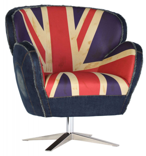 кресло aizek uk flag красное-синее в Липецке