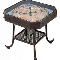 столик приставной antique clock черный в Липецке