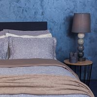 комплект постельного белья decoflux сатин 1.5 спальный versaille grey в Липецке