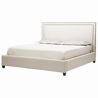 кровать двуспальная 160х200 бежевая dakota+ в Липецке