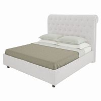 кровать подростковая с мягкой спинкой 140х200 белая sweet dreams в Липецке