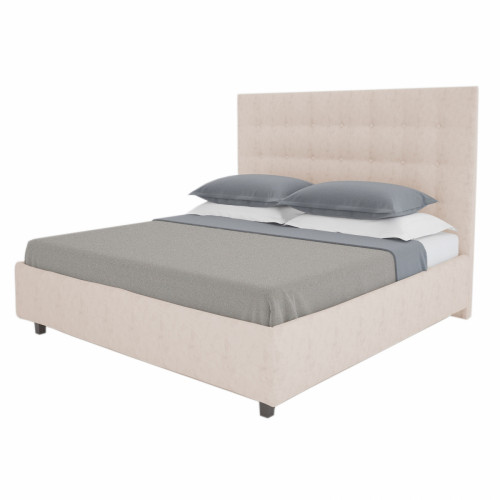 кровать большая 200х200 royal black светло-бежевая в Липецке