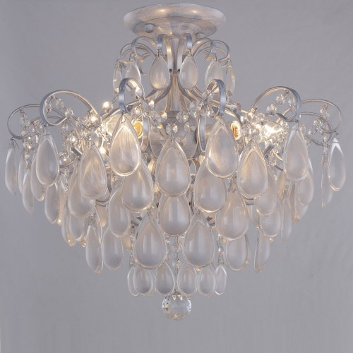 потолочная люстра crystal lux sevilia pl4 silver в Липецке